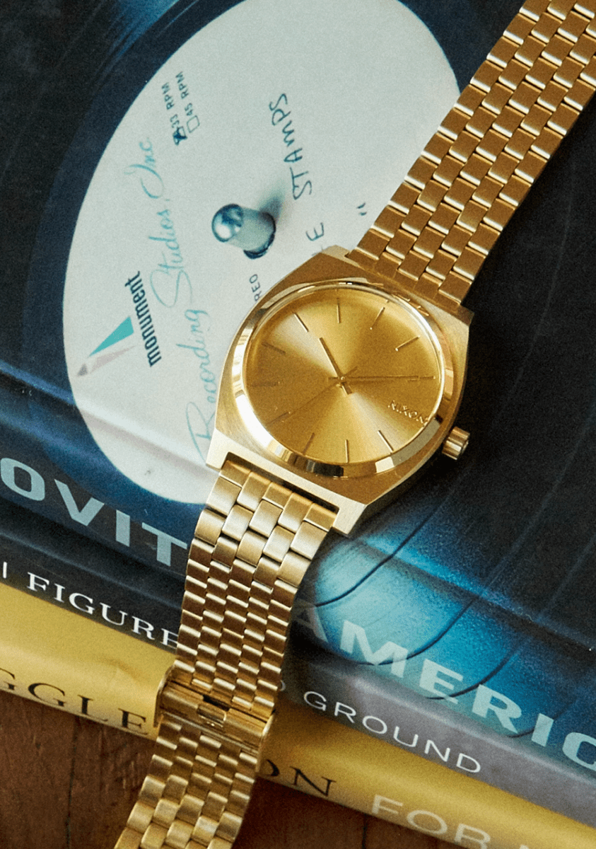 NIXON Time Teller Gold Dial and Gold Steel Bracelet 38mm Unisex Watch | A045511 - 00 | TIME Watches