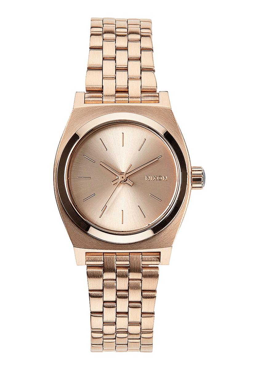 NIXON Time Teller Gold Dial and Rose Gold Steel Bracelet 36mm Women's Watch | A399897 - 00 | TIME Watches