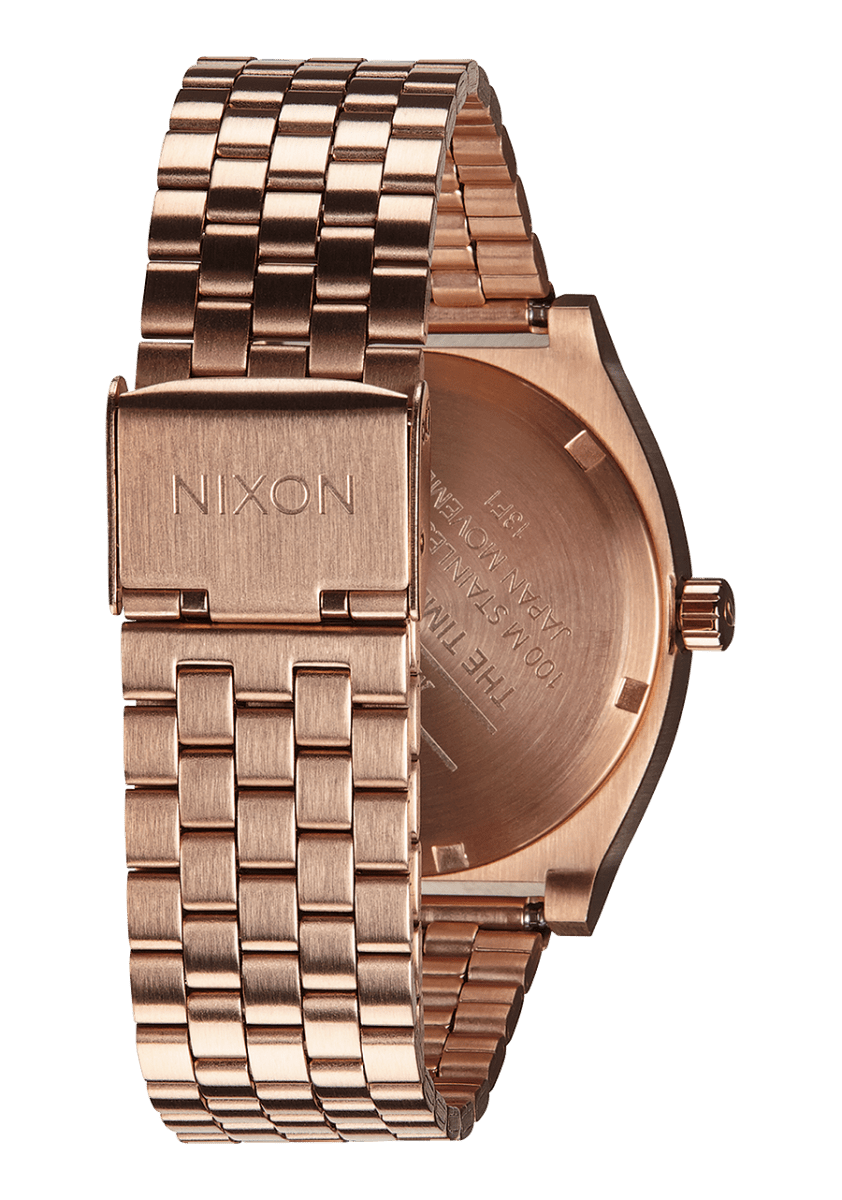 NIXON Time Teller Rose Gold Dial and Rose Gold Steel Bracelet 37mm Unisex Watch | A045897 - 00 | TIME Watches