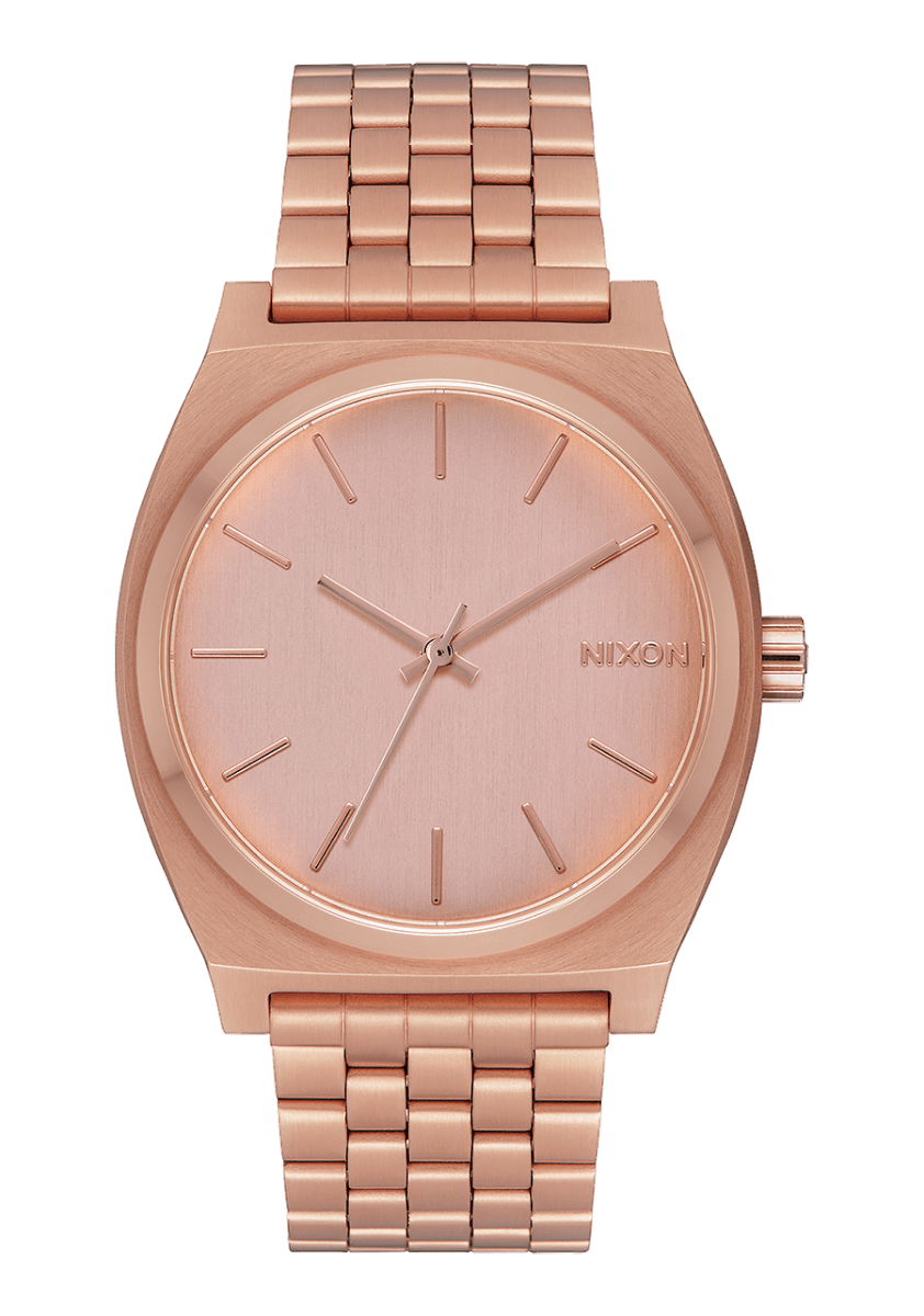 NIXON Time Teller Rose Gold Dial and Rose Gold Steel Bracelet 37mm Unisex Watch | A045897 - 00 | TIME Watches