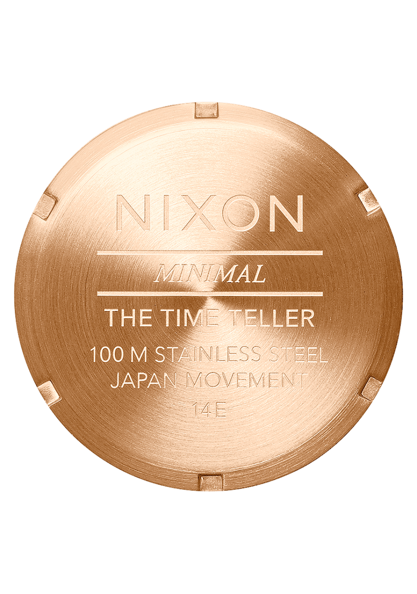 NIXON Time Teller Rose Gold Dial and Rose Gold Steel Bracelet 37mm Unisex Watch | A045897 - 00 | TIME Watches