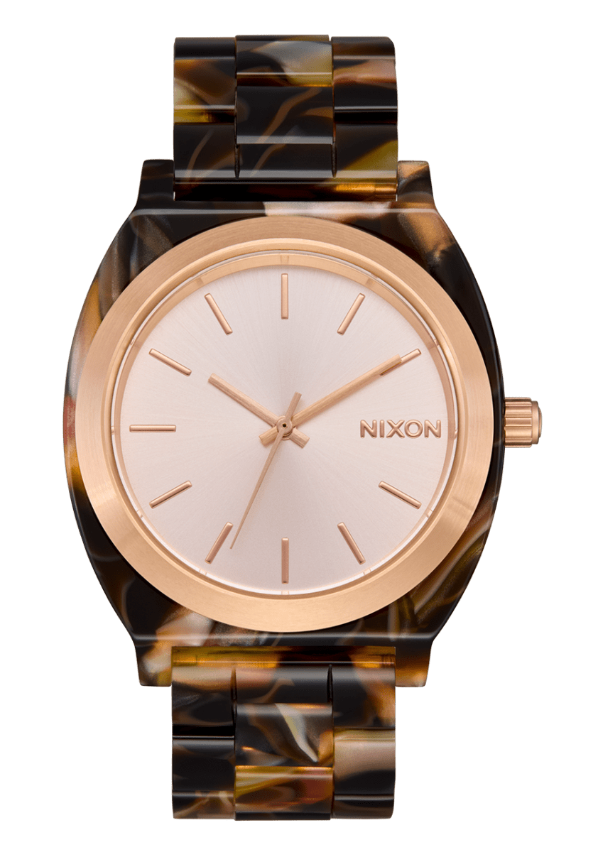 NIXON Time Teller Rose Gold Dial and Rose Gold Steel Bracelet 38mm Unisex Watch | A3273233 - 00 | TIME Watches