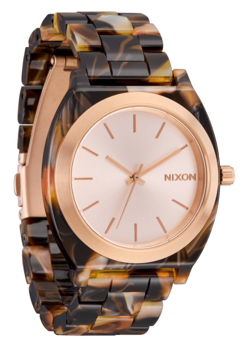 NIXON Time Teller Rose Gold Dial and Rose Gold Steel Bracelet 38mm Unisex Watch | A3273233 - 00 | TIME Watches