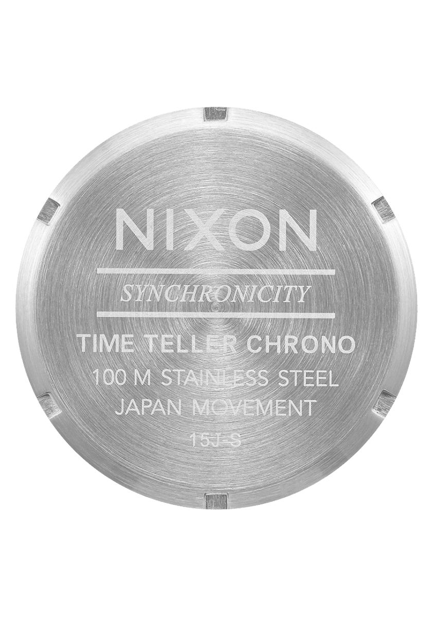 NIXON Time Teller Silver Dial and Black Steel Bracelet 40mm Unisex Watch | A9725266 - 00 | TIME Watches