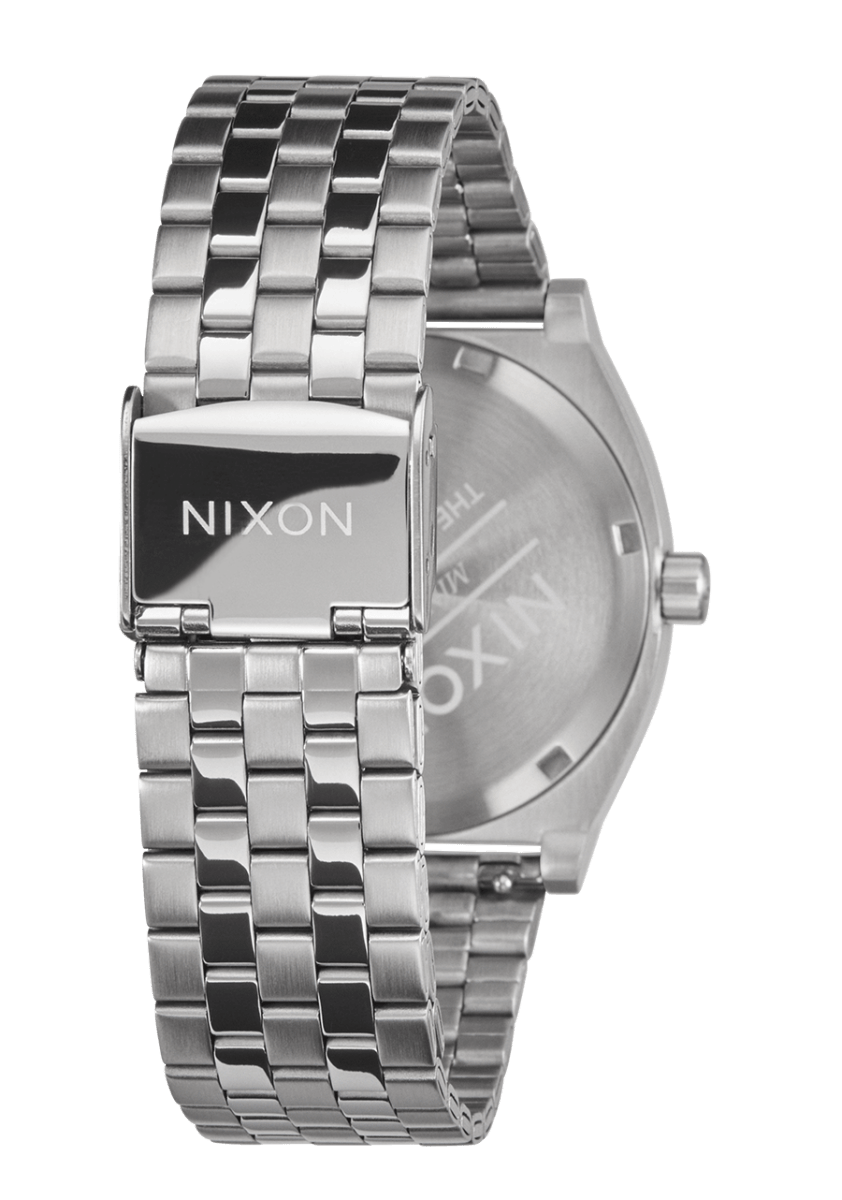 NIXON Time Teller Silver Dial and Blue Steel Bracelet 37mm Unisex Watch | A0455302 - 00 | TIME Watches