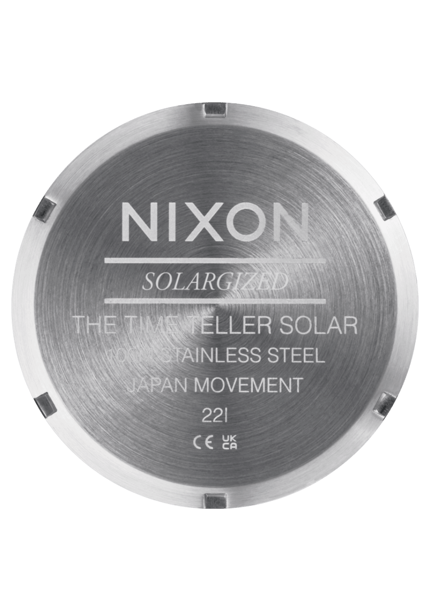 NIXON Time Teller Silver Dial and Blue Steel Bracelet 40mm Unisex Watch | A13695201 - 00 | TIME Watches