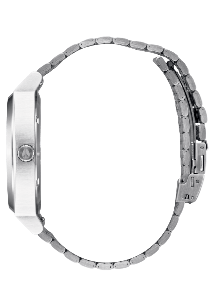 NIXON Time Teller Silver Dial and Blue Steel Bracelet 40mm Unisex Watch | A13695201 - 00 | TIME Watches