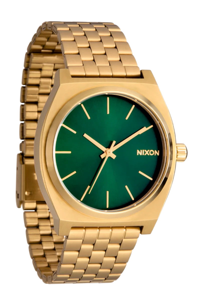 NIXON Time Teller Silver Dial and Silver Leather 34mm Unisex Watch | A0451919 - 00 | TIME Watches