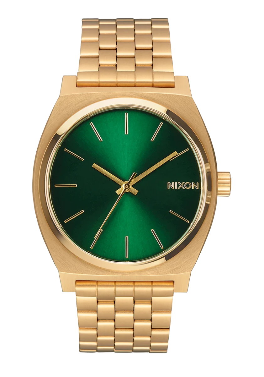 NIXON Time Teller Silver Dial and Silver Leather 34mm Unisex Watch | A0451919 - 00 | TIME Watches