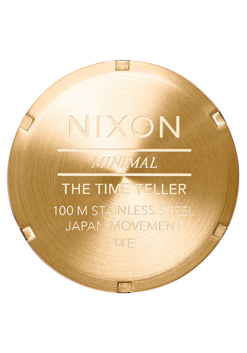 NIXON Time Teller Silver Dial and Silver Leather 34mm Unisex Watch | A0451919 - 00 | TIME Watches