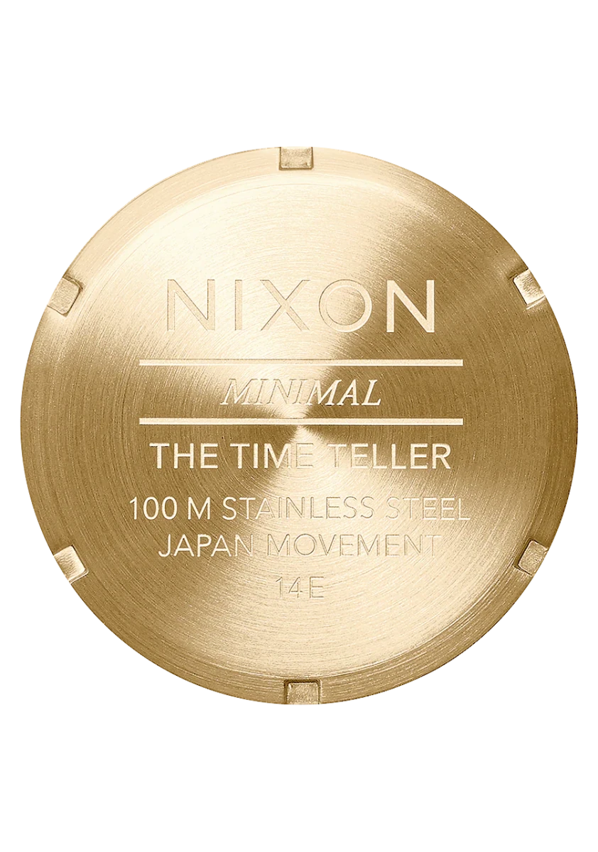 NIXON Time Teller Silver Dial and Silver Leather 34mm Unisex Watch | A0451931 - 00 | TIME Watches