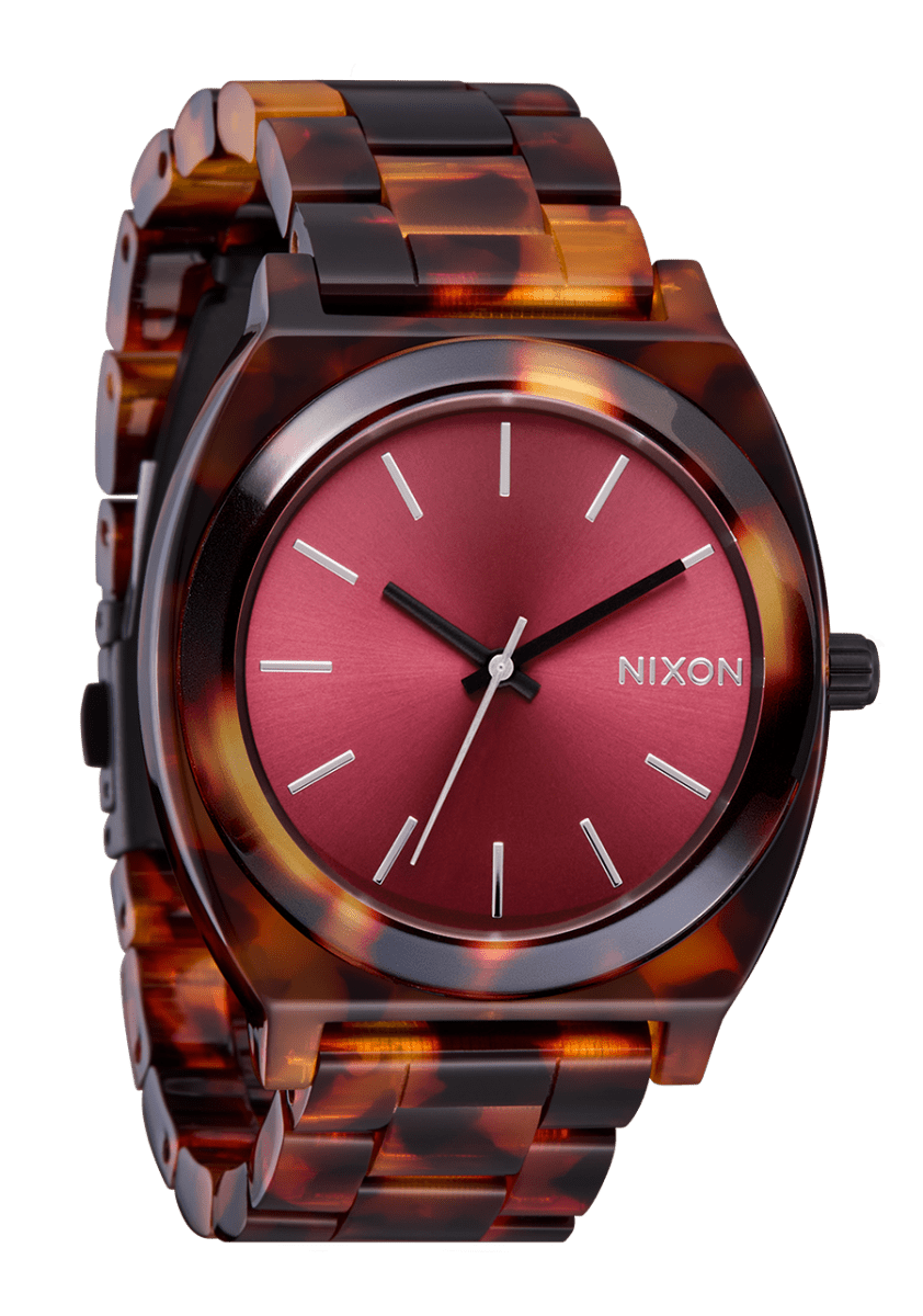 NIXON Time Teller Silver Dial and Silver Leather 40mm Unisex Watch | A3275344 - 00 | TIME Watches