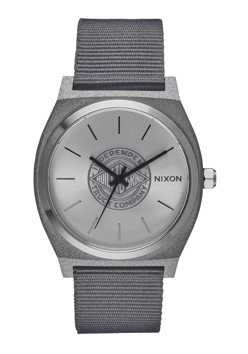 NIXON Time Teller Silver Dial and Silver Rubber 36mm Unisex Watch | A13501920 - 00 | TIME Watches