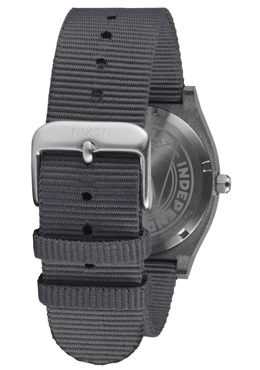 NIXON Time Teller Silver Dial and Silver Rubber 36mm Unisex Watch | A13501920 - 00 | TIME Watches