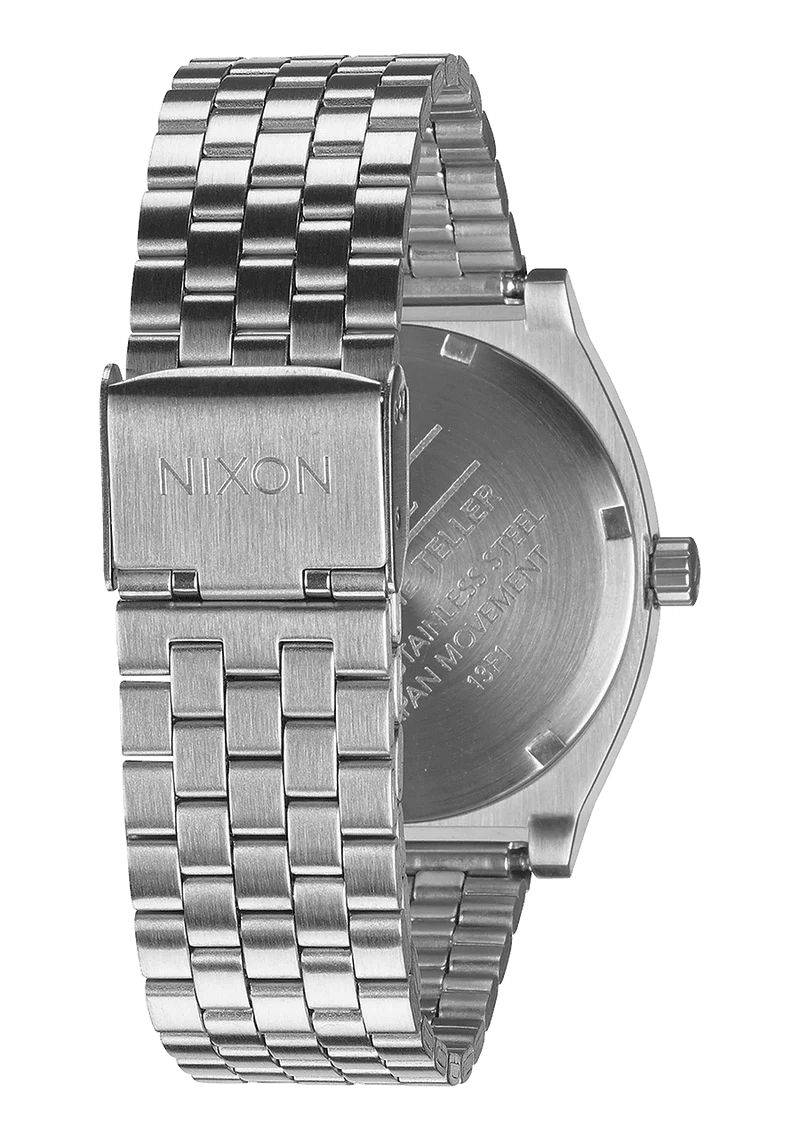 NIXON Time Teller Silver Dial and Silver Steel Bracelet 37mm Unisex Watch | A045000 - 00 | TIME Watches
