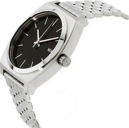 NIXON Time Teller Silver Dial and Silver Steel Bracelet 37mm Unisex Watch | A045000 - 00 | TIME Watches