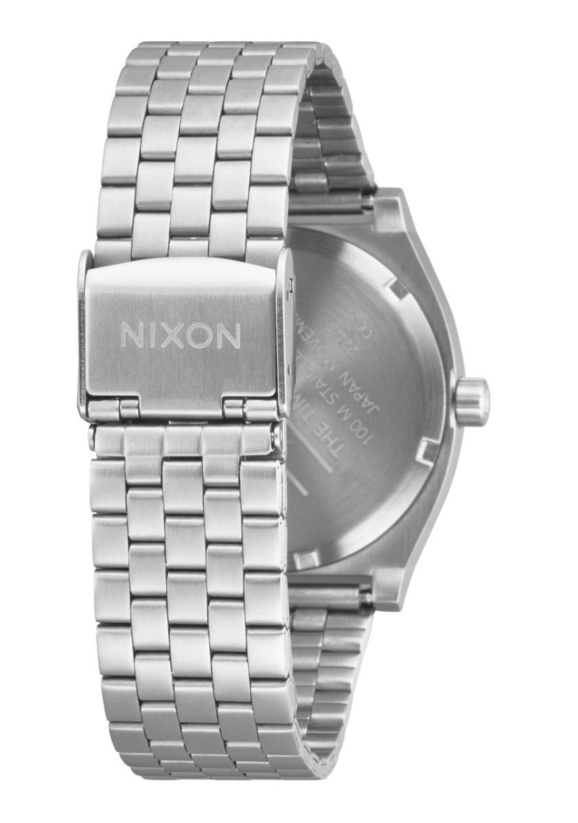 NIXON Time Teller Silver Dial and Silver Steel Bracelet 38mm Unisex Watch | A0455212 - 00 | TIME Watches