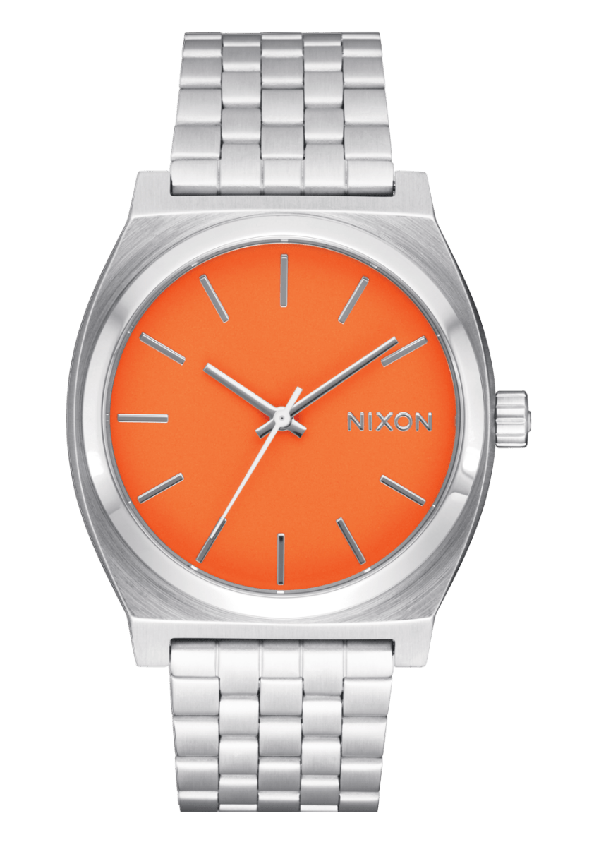 NIXON Time Teller Silver Dial and Silver Steel Bracelet 38mm Unisex Watch | A0455212 - 00 | TIME Watches