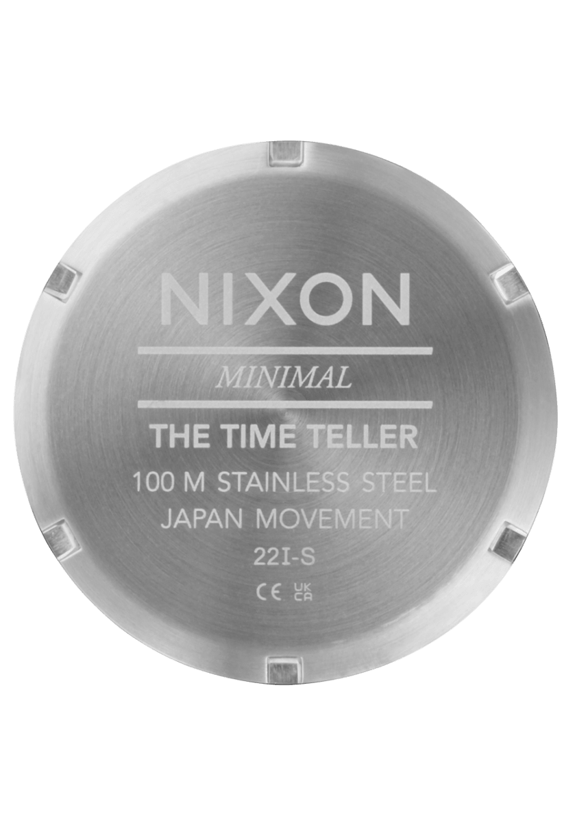 NIXON Time Teller Silver Dial and Silver Steel Bracelet 38mm Unisex Watch | A0455212 - 00 | TIME Watches
