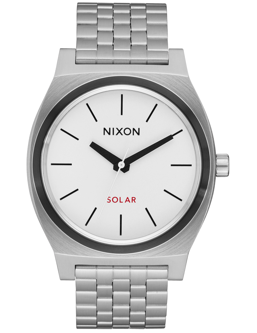 NIXON Time Teller Silver Dial and White Steel Bracelet 40mm Unisex Watch | A13695371 - 00 | TIME Watches