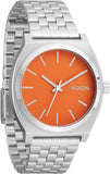 Nixon Time Teller Stainless Steel Orange Dial Men's Watch | A0455212-00 | Time Watch Specialists