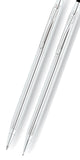 CROSS Classic Century Lustrous Chrome Pen and Pencil Set | 350105
