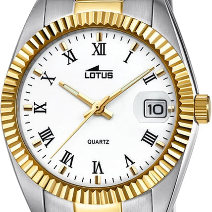 Lotus Freedom GTS 37mm Rose Gold Stainless Steel White Dial Men's Watch | 15197/1