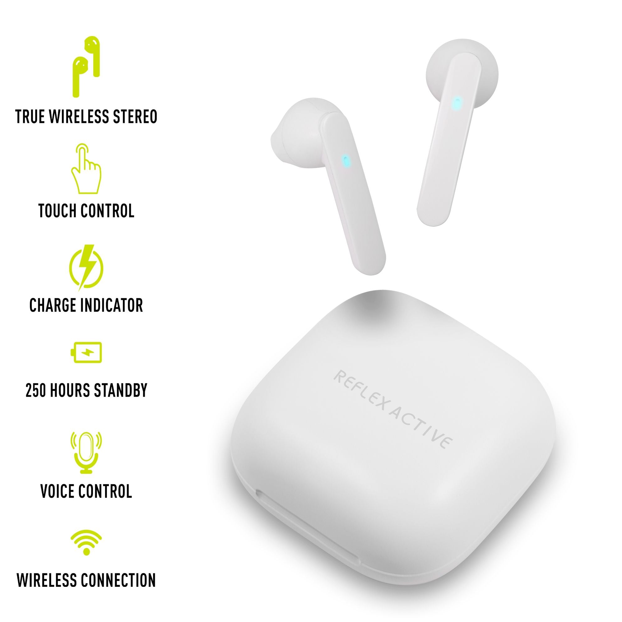 Reflex Active Series 23 Rose Case & Pink Silicone Strap & Ear Buds Bundle Smartwatch | RA23-2166-TWS