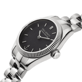 Paul Hewitt Petit Soleil Round Silver Black Dial Woman's Watch | PH - W - 1183 | Time Watch Specialists