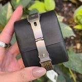 Bigotti Square Green Dial Rose Gold Hands Stainless Steel Watch | BG.1.10560-5