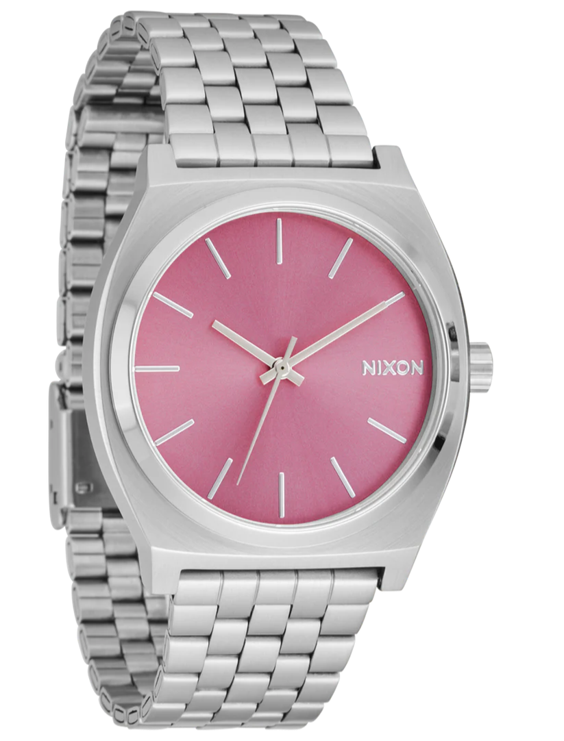 Nixon Silver Pink Dial Unisex Watch | A0452719-00