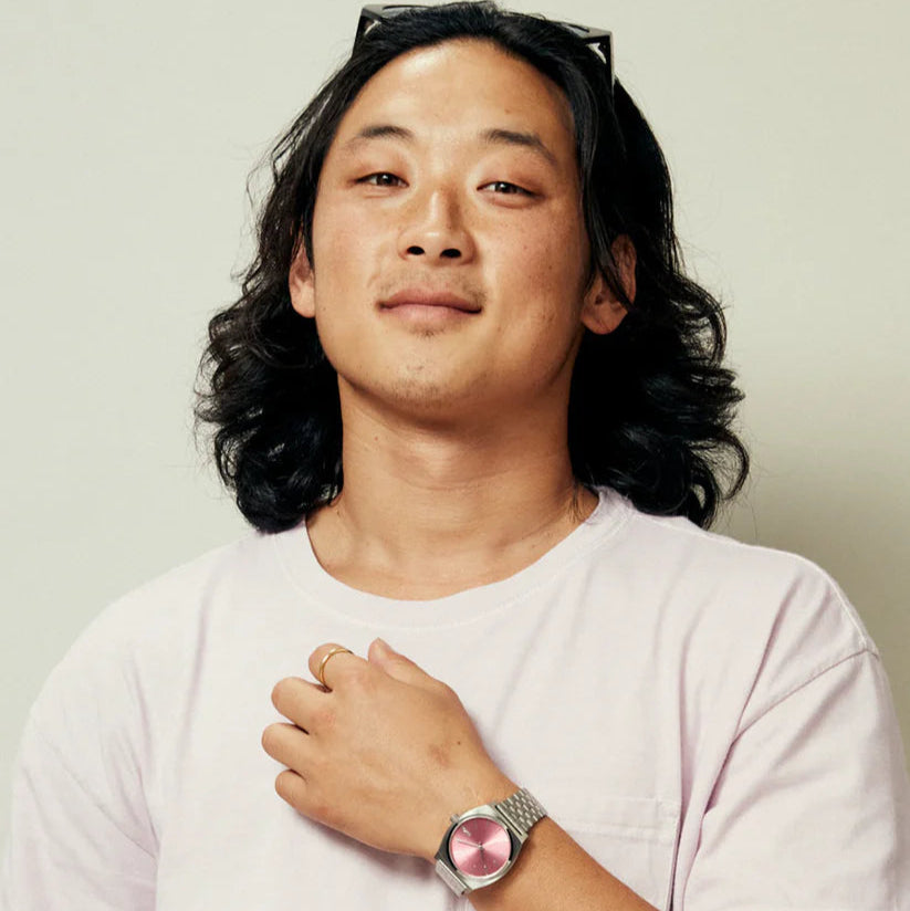 Nixon Silver Pink Dial Unisex Watch | A0452719-00