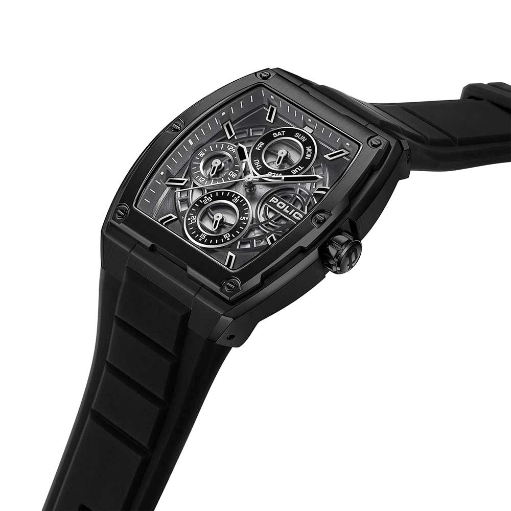 Police Black Chronograph Skeleton Men's Watch | PEWJQ0004501