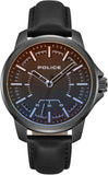 Police Analog Quartz with Leather Strap Watch Men's | PEWJA0004802 | Time Watch Specialists