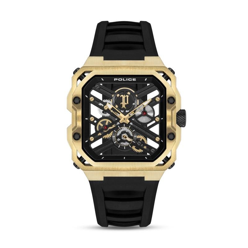 Police Black Leather 45mm Men's Watch | PEWGM0072003 | TIME Watches