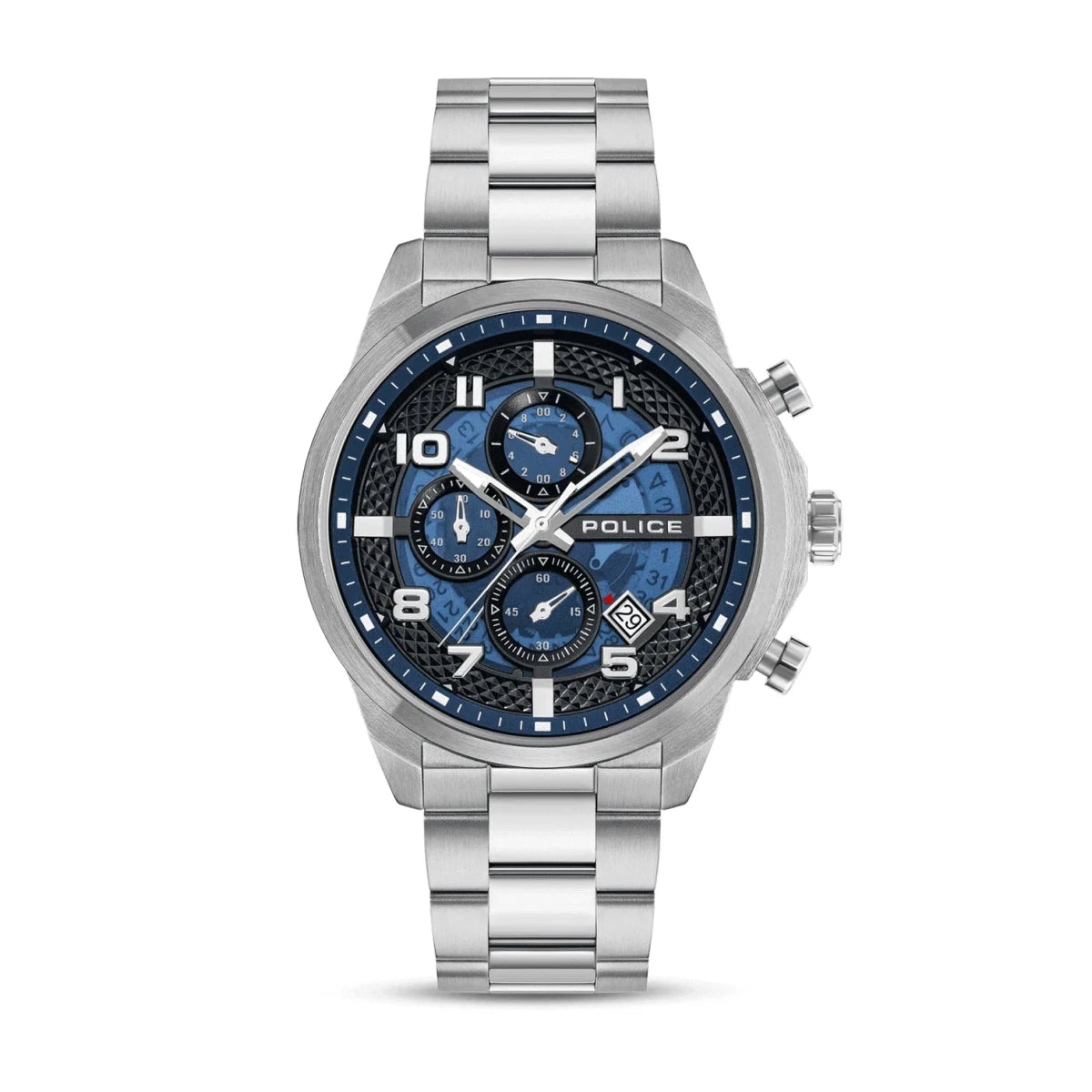 Police Blue Stainless Steel 45mm Men's Watch | PEWGK0053901 | TIME Watches