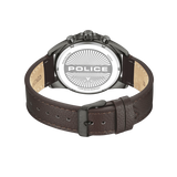 Police Burbank Leather Strap Men's Watch | PEWGC0054001 | Time Watch Specialists