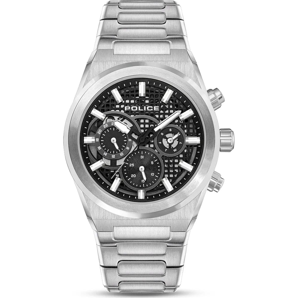 Police Eclipse Black Silver Stainless Steel Men's Watch | PEWJK2226706 | TIME Watches