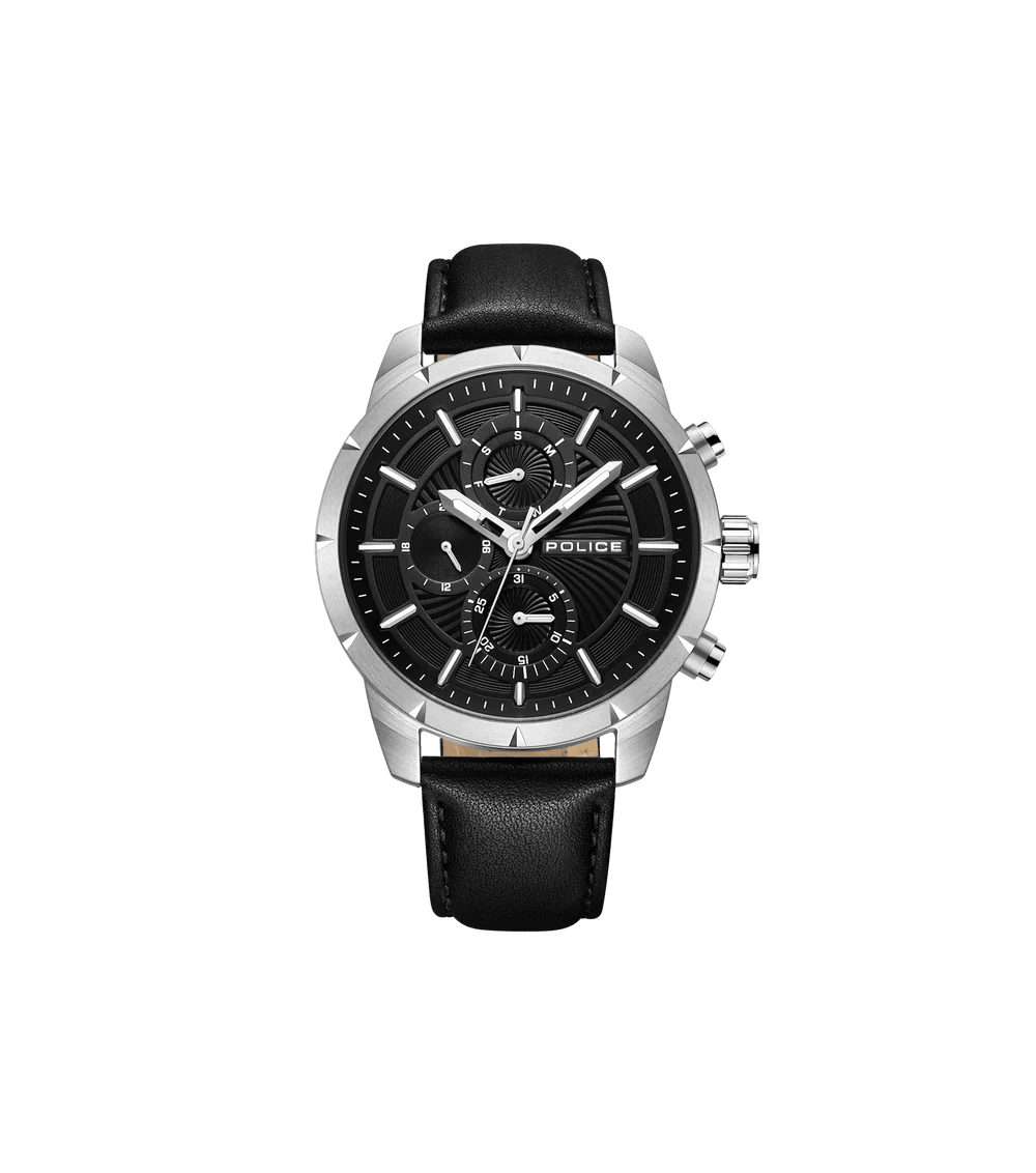 Police Neist Black Leather Men's Watch | PEWJF2227102 | Time Watch Specialists