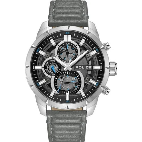 Police Neist Grey Leather Men's Watch | PEWJF0021802 | Time Watch Specialists