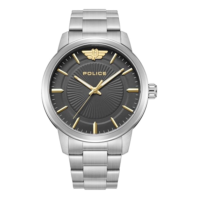 Police Stainless Steel Black Dial Men's Watch | PEWJG2227405 | Time Watch Specialists