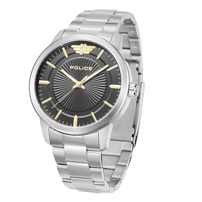 Police Stainless Steel Black Dial Men's Watch | PEWJG2227405 | Time Watch Specialists