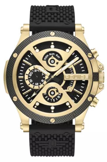 Police Suriago Black Rubber 50mm Men's Watch | PEWJQ2110501 | TIME Watches