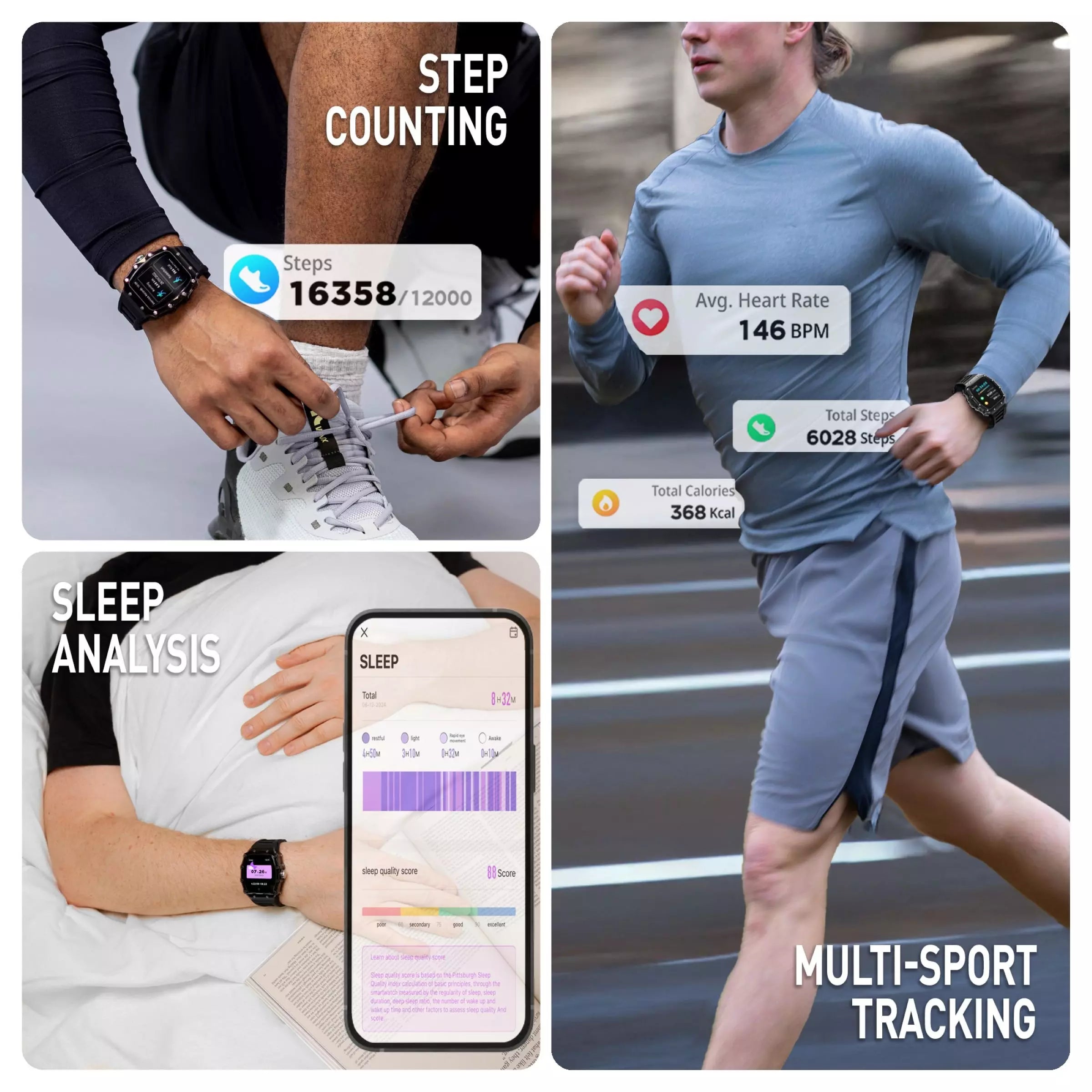 Reflex Active Black Series 51 IP Black Anadigi Dial Black Strap Unisex Watch | RA51-2225