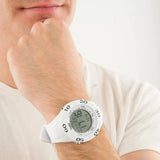 PUMA 8 Digital White Polyurethane Men's Watch | P6038 | Time Watch Specialists