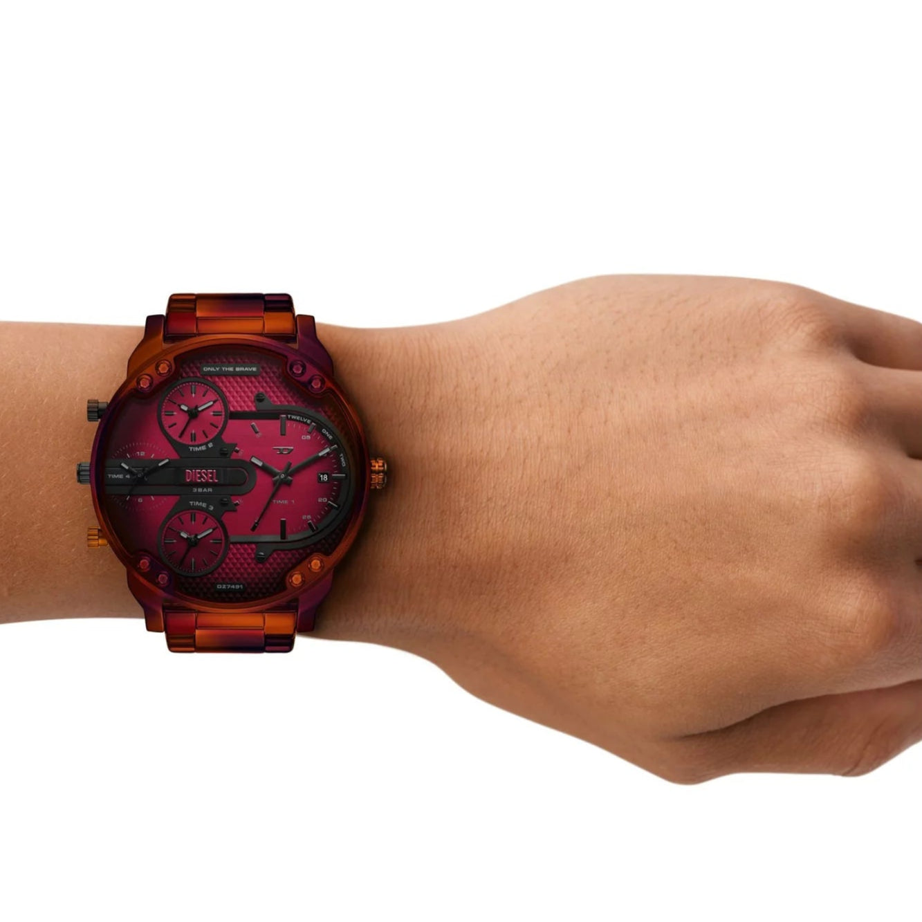 Diesel Mr. Daddy Slim Red Chronograph Men's Watch | DZ7491