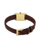 Emporio Armani Gianni T-Bar Black Dial Leather Women's Watch | AR11705