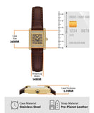 Emporio Armani Gianni T-Bar Black Dial Leather Women's Watch | AR11705