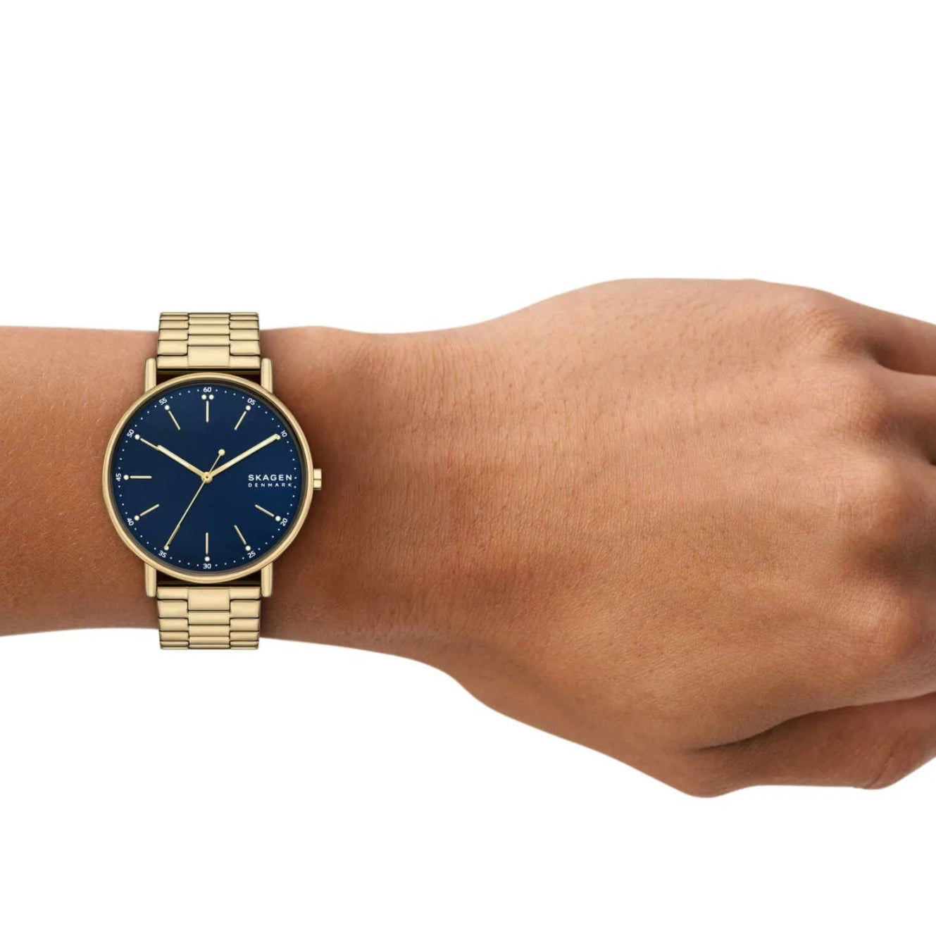 Skagen Signatur Blue Dial & Gold Mens Watch | SKW6945