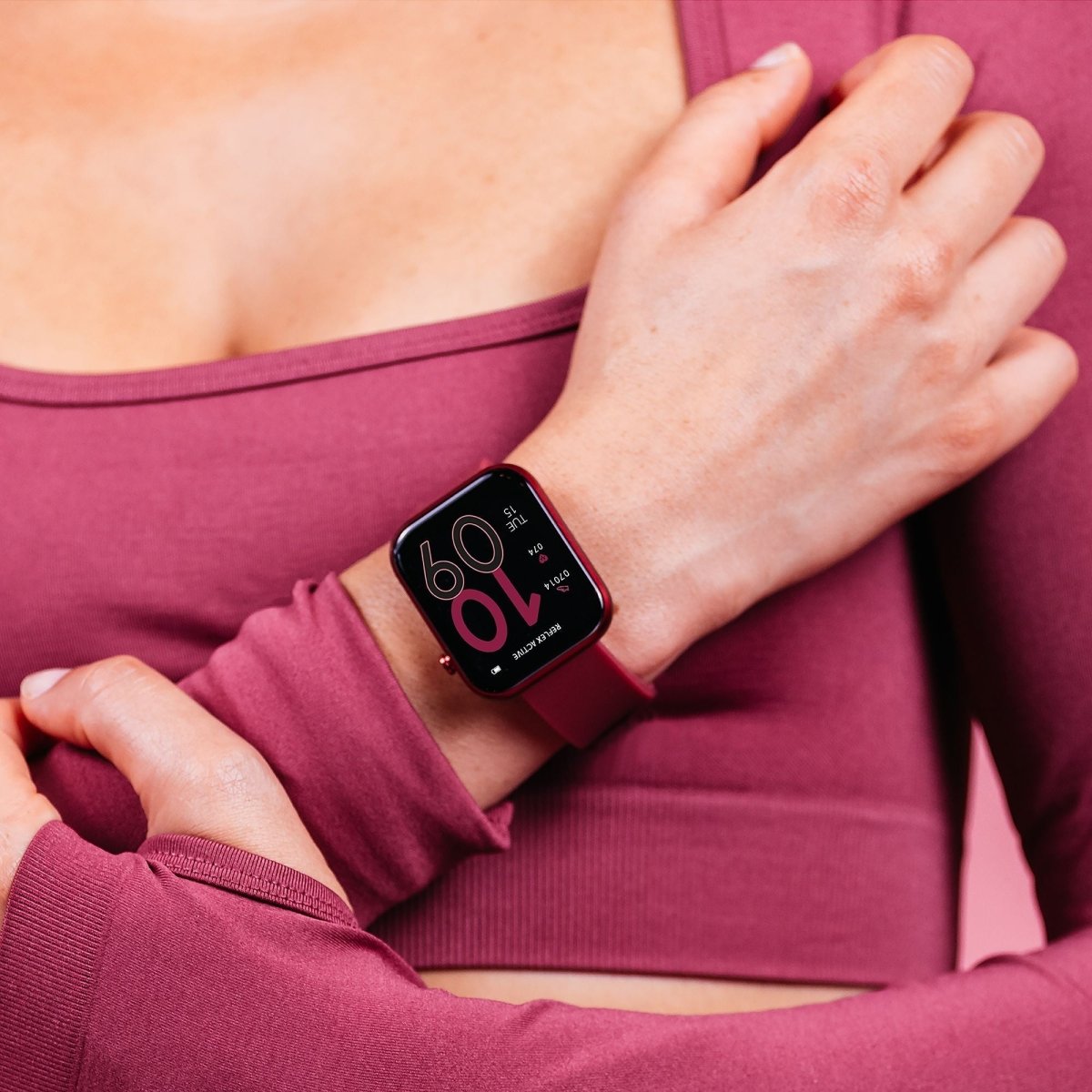 Reflex Active Series 12 Berry Silicone Women's Smartwatch | RA12 - 2158 | TIME Watches